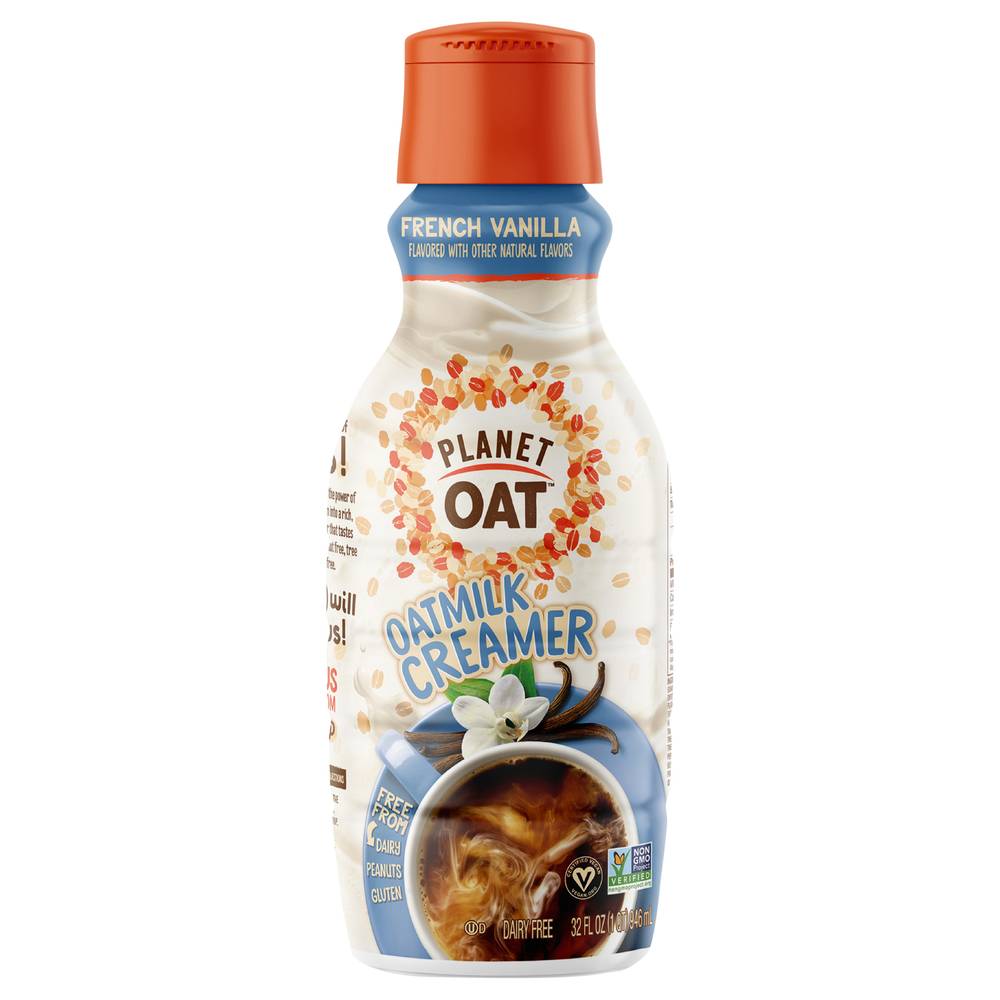 Planet Oat Oatmilk Creamer, French Vanilla (32 fl oz)