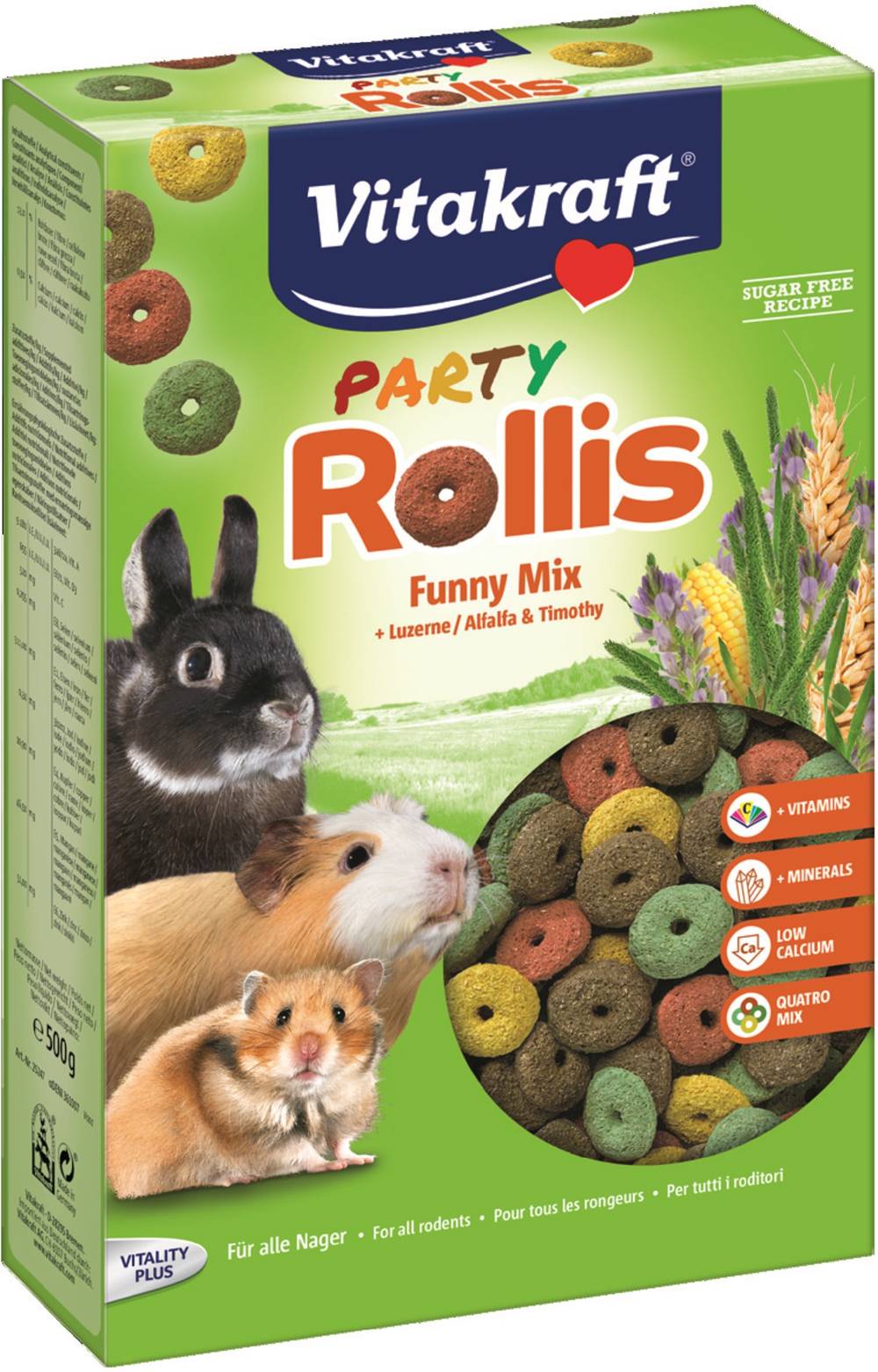 Vitakraft - Aliment pour rongeur rollis party (500g)