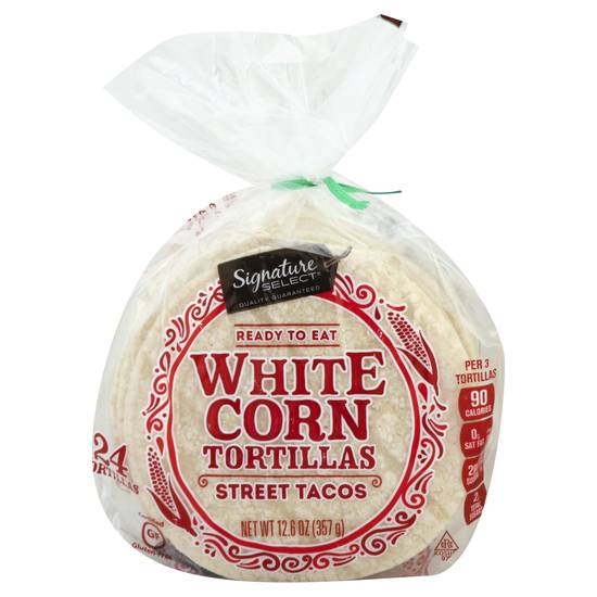Signature Select Ready To Eat White Corn Tortillas (4 ct)