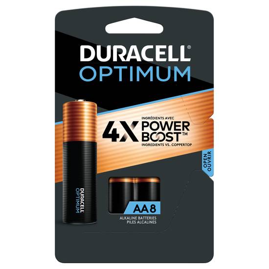 Duracell Batteries Alkaline Optimum Aa 1.5v (8 ct)