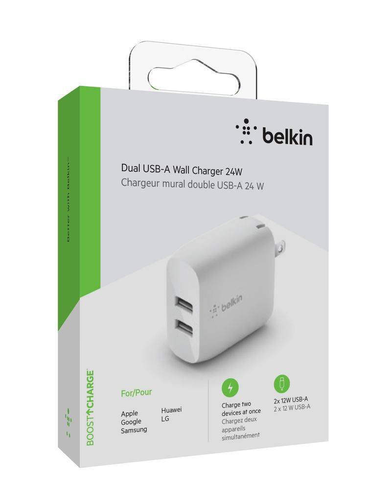 Belkin Boost↑Chargedual Usb-A Wall Charger 24w (1 unit)