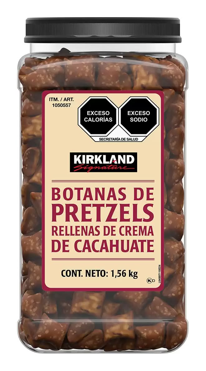Kirkland Signature · Pretzels con crema de cacahuate (1,56 kg)