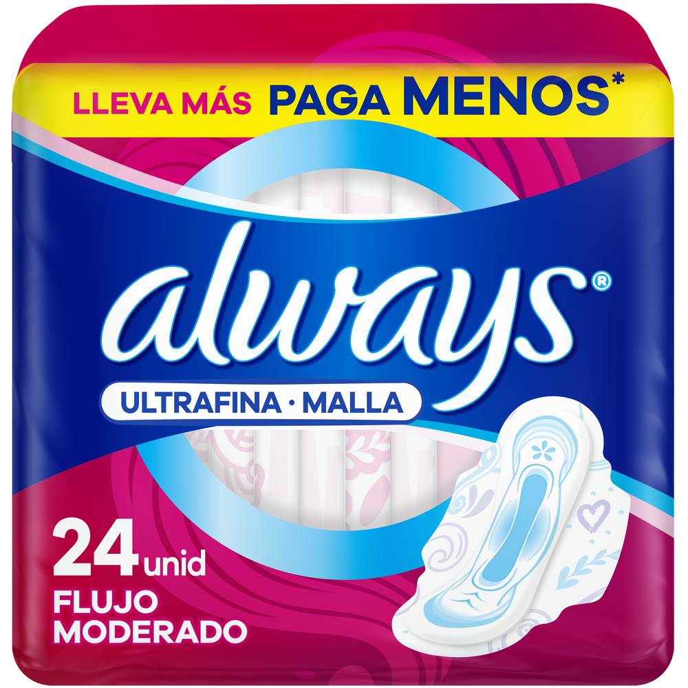 Always · Toallas higiénicas seca ultrafina (24 un)