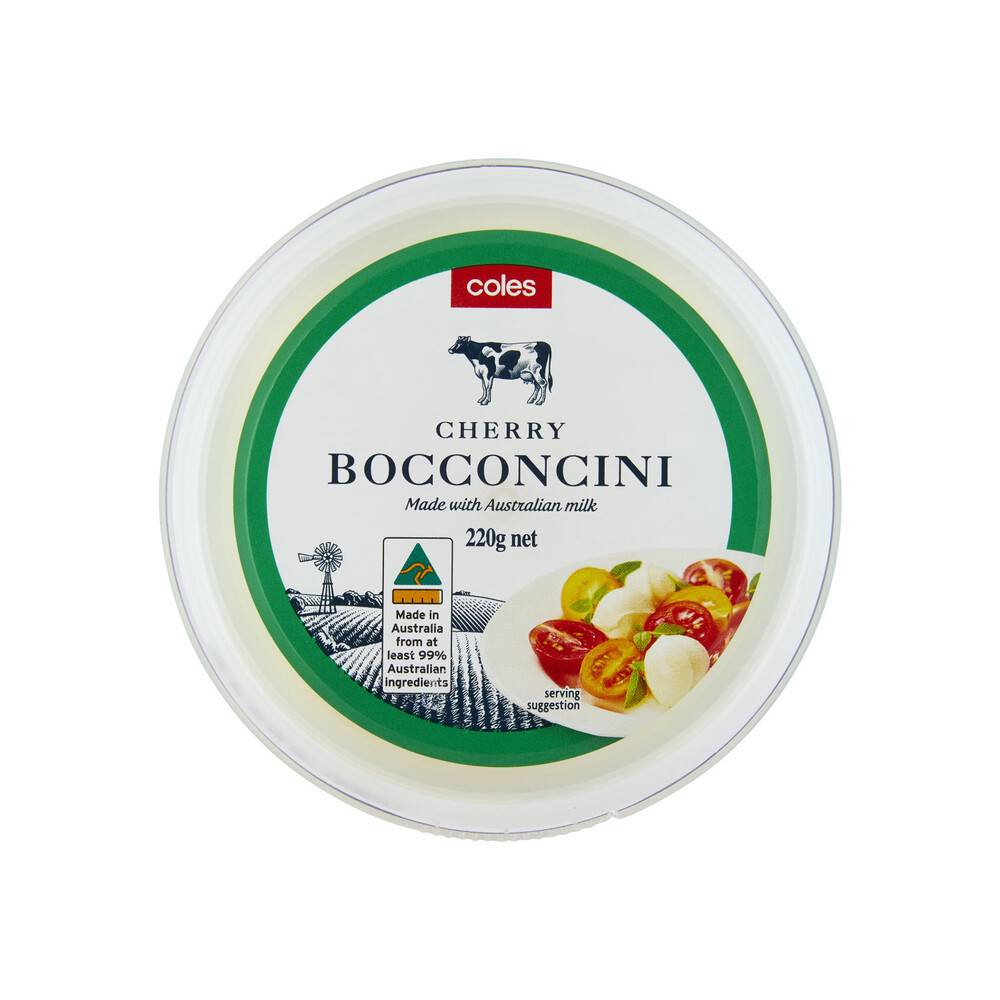 Coles Bocconcini cherry cheese