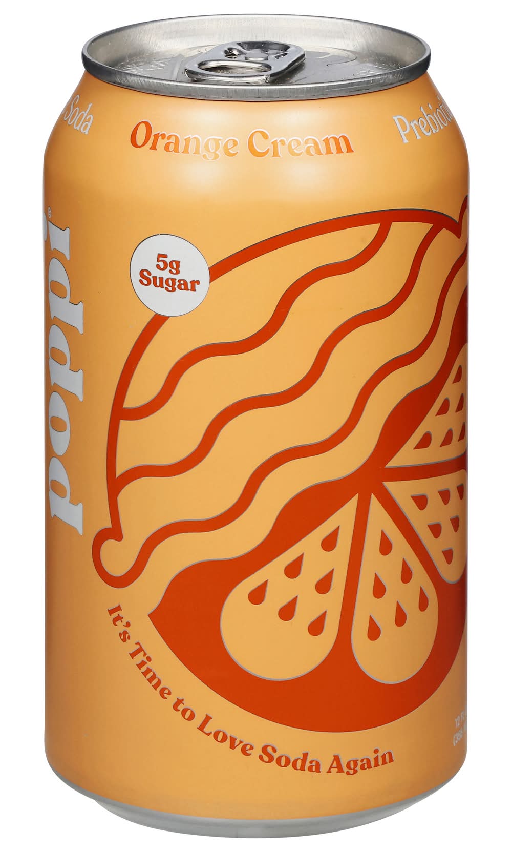 poppi Prebiotic Juice, Orange Cream (12 fl oz)