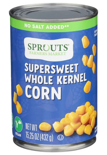 Sprouts No Salt Added Canned Sweet Whole Kernel Corn