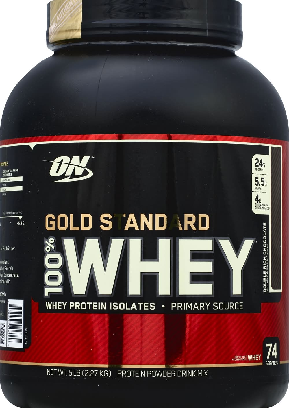 Optimum Nutrition Whey Protein Isolates, Chocolate (5 lbs)