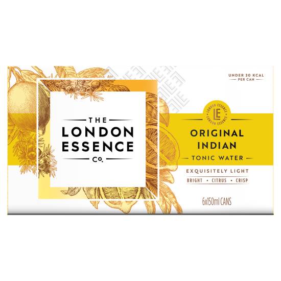 The London Essence Co. Original Indian Tonic Water Cans (6ct, 150ml)