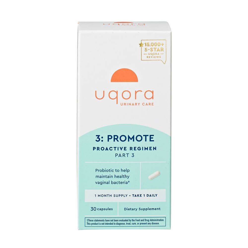 Uqora Promote Vaginal Probiotic for Urinary Tract Health
