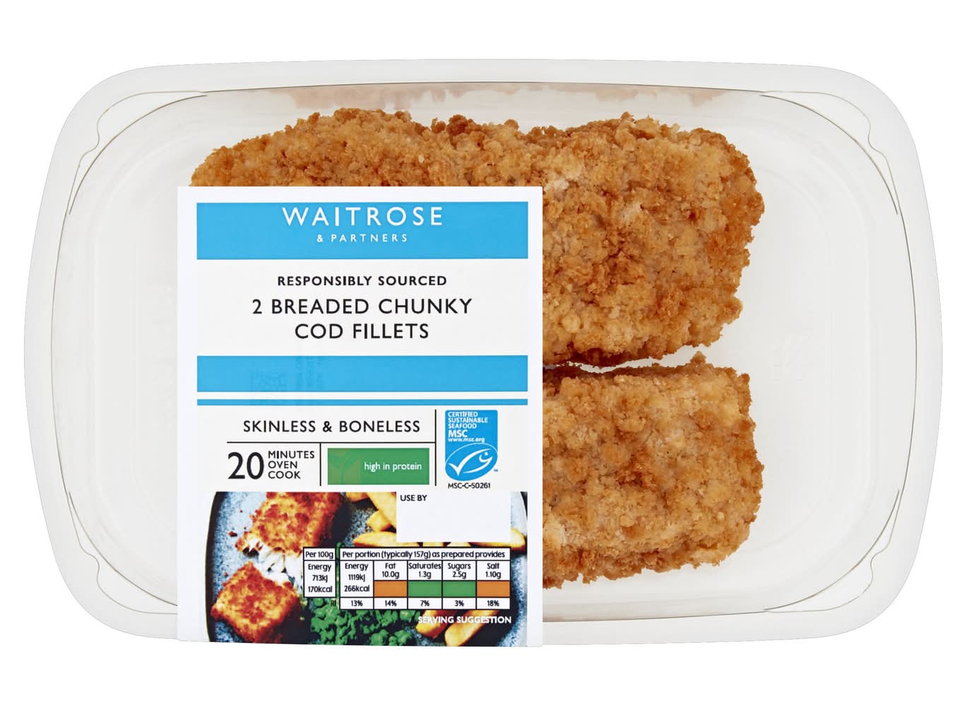 WR BREADED CHUNKY COD 350G