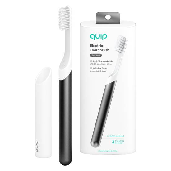 Quip Slate Metal Electric Toothbrush 1ct