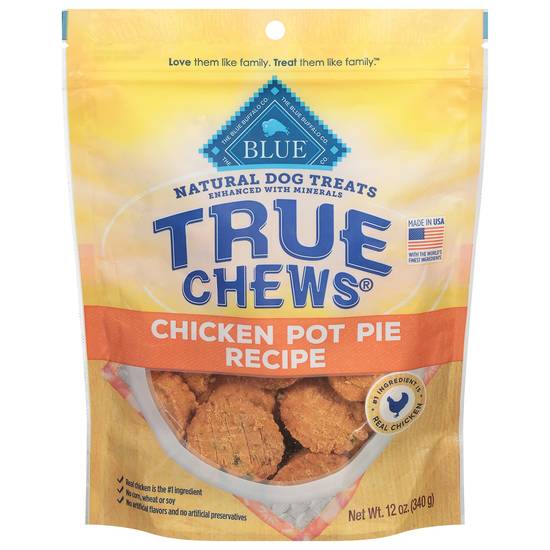Blue Buffalo True Chews Premium Natural Dog Treats Chicken Pot Pie