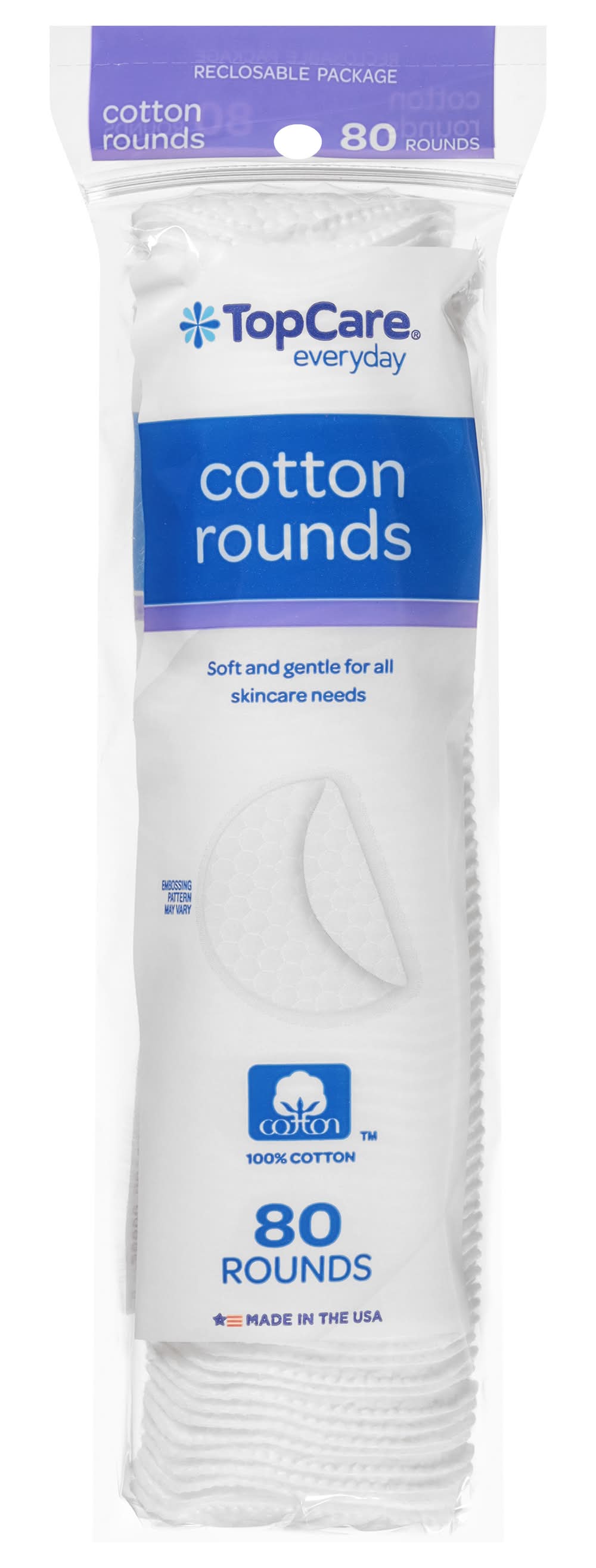 TopCare Cotton Rounds (80 ct)