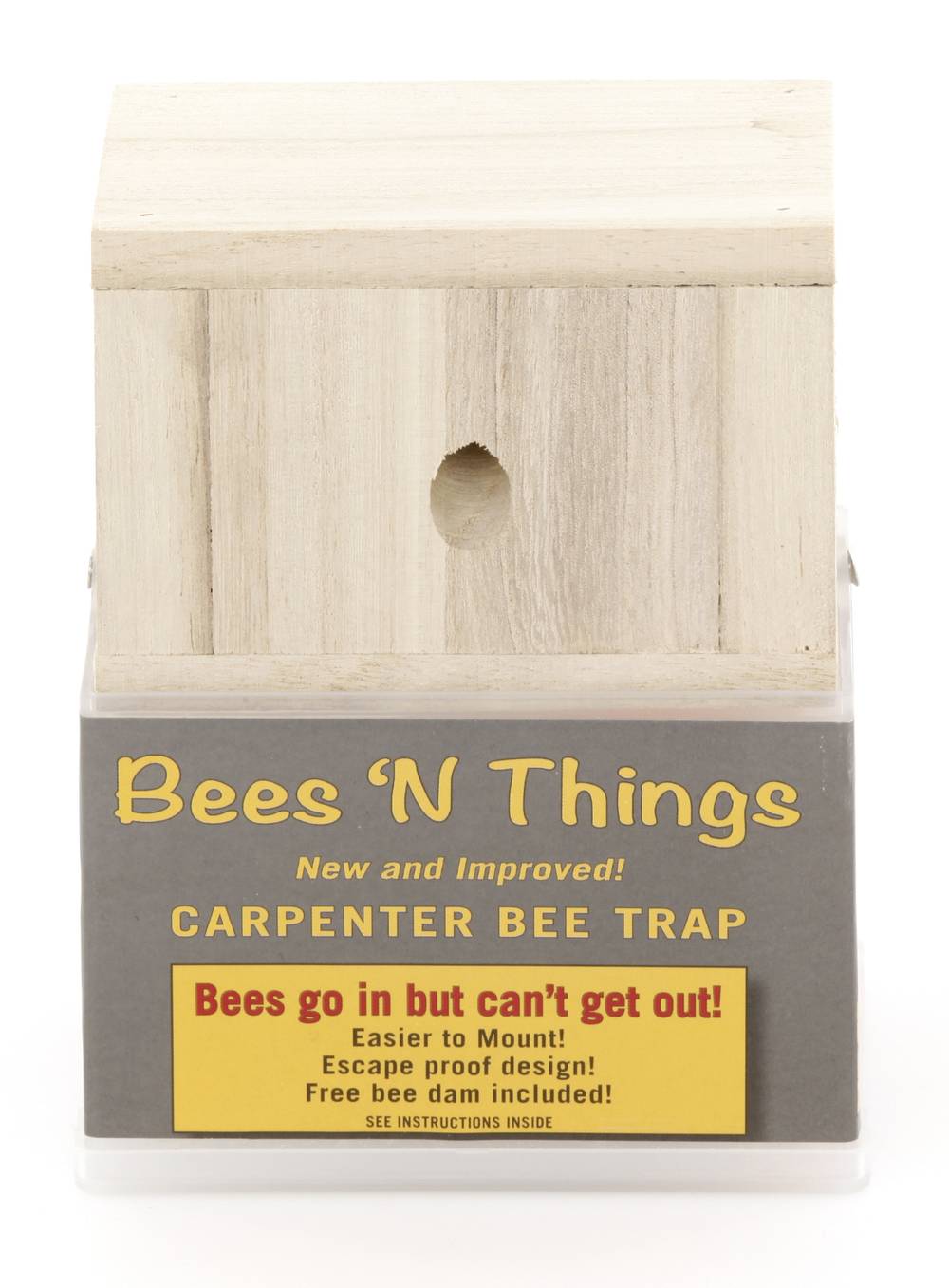 Bees N Things Outdoor Carpenter Bee Hanging Insect Trap With 15 Ft. Coverage