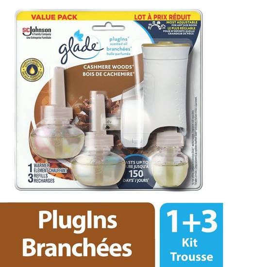 Glade Plugins Scented Oil Air Freshener Refills - Cashmere Woods