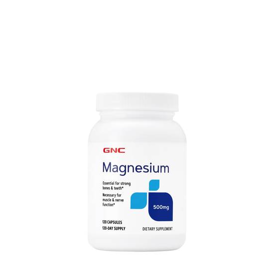 GNC Magnesium 500 mg Capsules (120 ct)