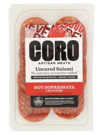 Coro Hot Sopressata Uncured Salami (3 oz)