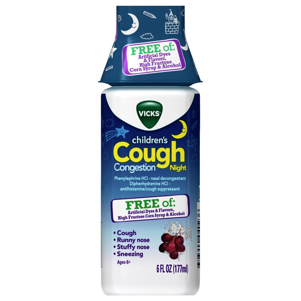 Vicks Childrens Cough Congestion Syrup (grape)