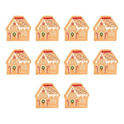 10ct Gingerbread Shaped Dinner Plates - Spritz™