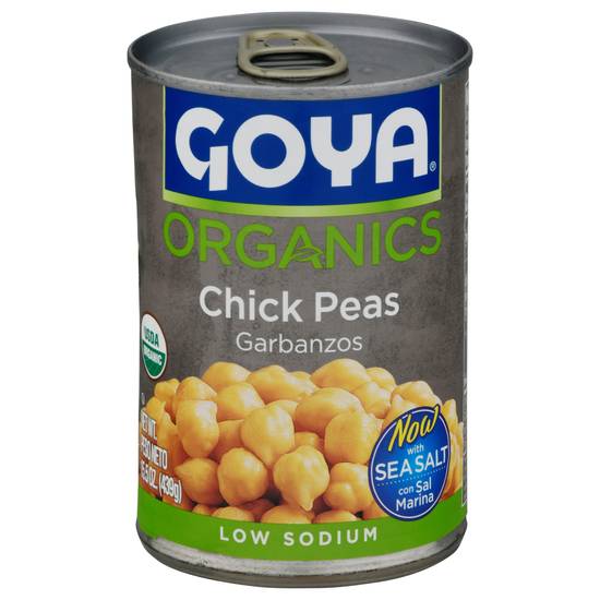 Goya Organics Low Sodium Chick Peas Garbanzos