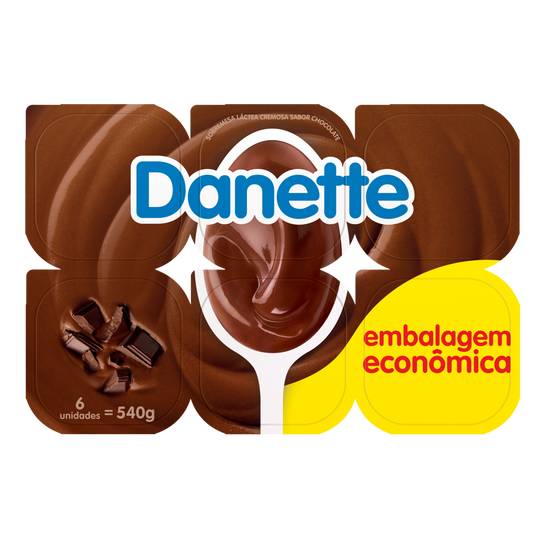 Danette sobremesa l�áctea cremosa sabor chocolate (540 g)