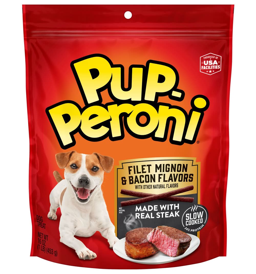 Pup-Peroni Dog Treats, Filet Mignon & Bacon (16 oz)