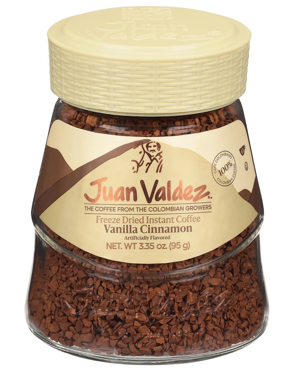Juan Valdez Freeze Dried Instant Coffee, Vanilla-Cinnamon (3.35 oz)