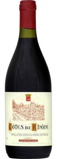 Les Petites Caves - Vin rouge côtes du rhône aoc (750ml)