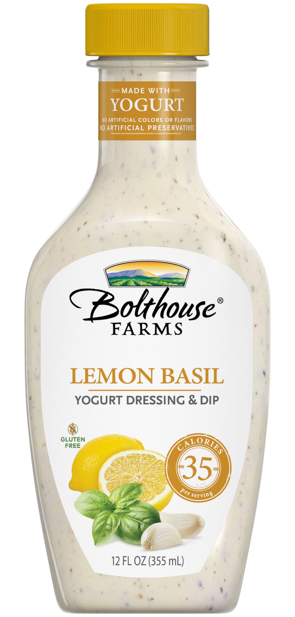 Bolthouse Farms Gluten Free Lemon Basil Yogurt Dressing & Dip - Delivery in  Under an Hour | Salad Dressing | Uber Eats