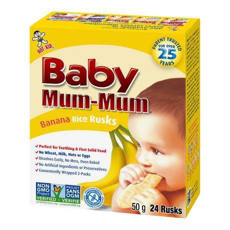 Baby Mum-Mum Banana Rice Rusks (50 g)