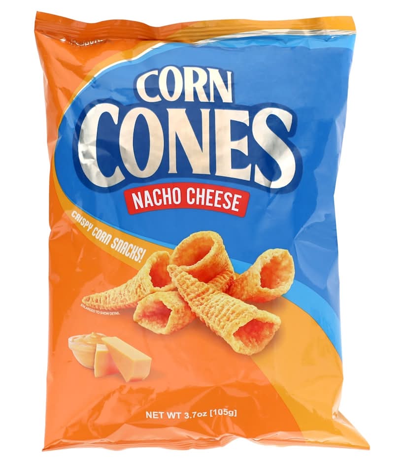 Corn Cones Crispy Corn Snacks, Nacho Cheese, 1-ct.