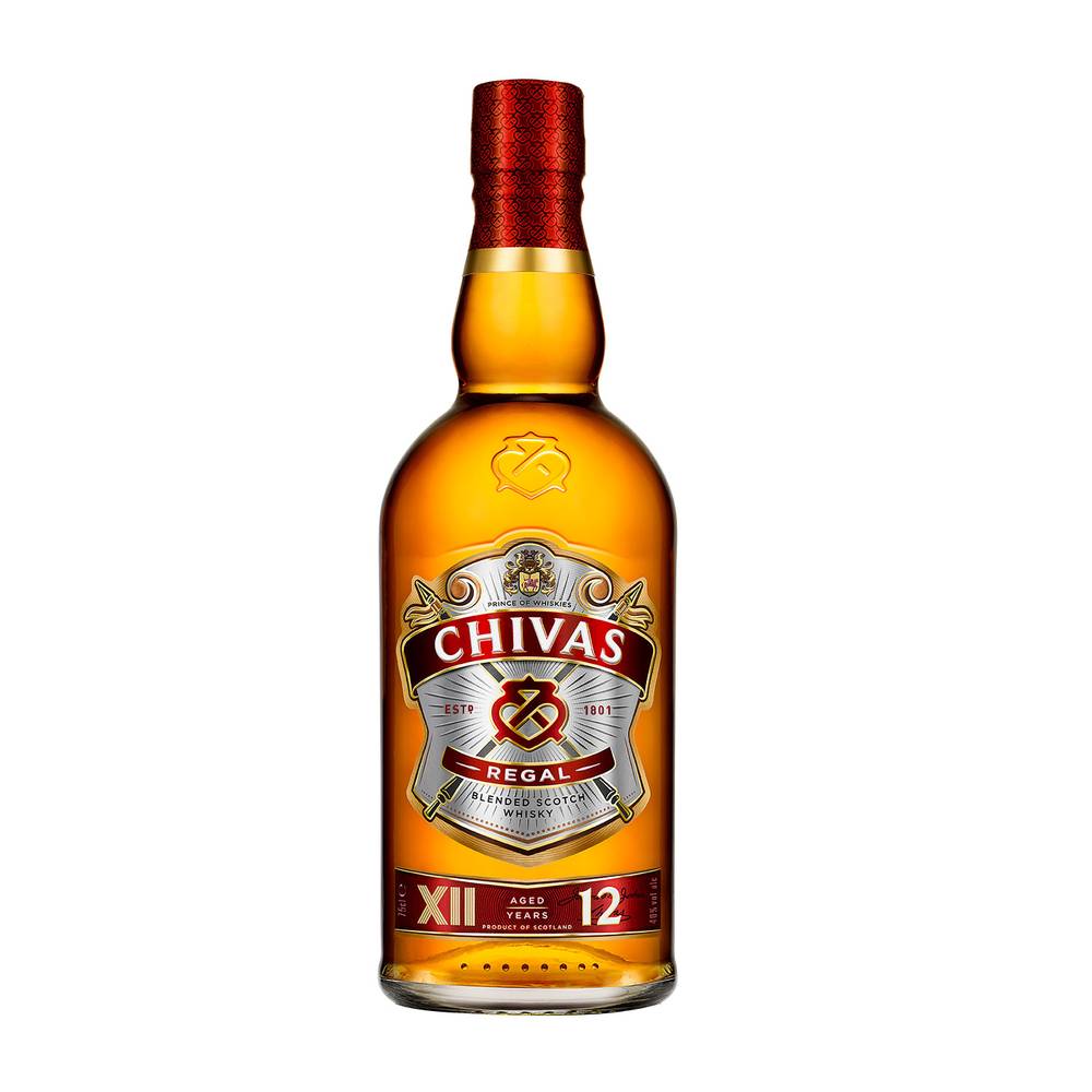 Chivas Regal whisky 12 años (750 mL)