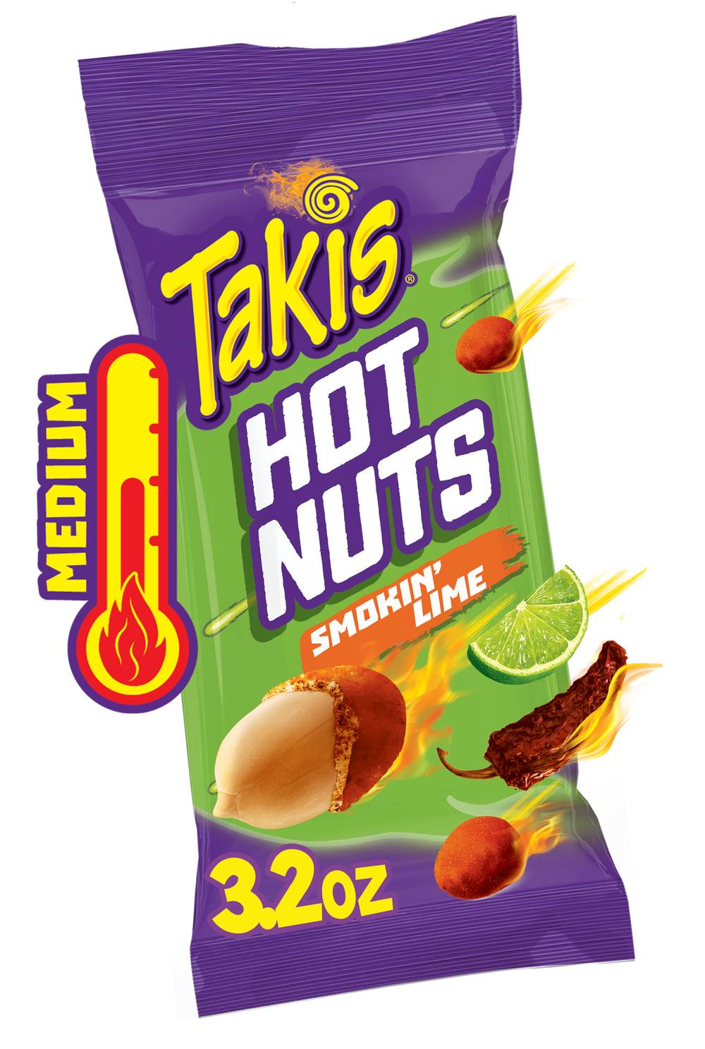 Takis Smokin' Lime Hot Nuts (3.2 oz)