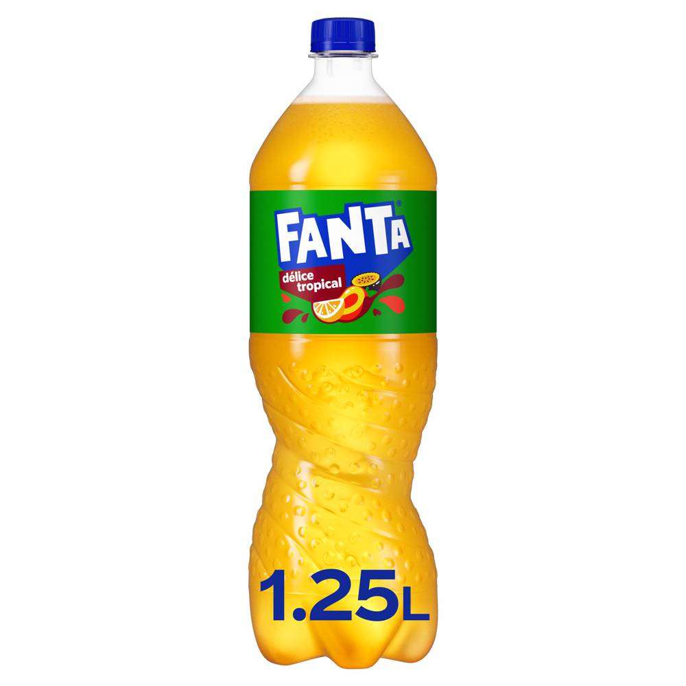 Fanta - Boisson rafraîchissante aromatisée, exotique (1,25L)