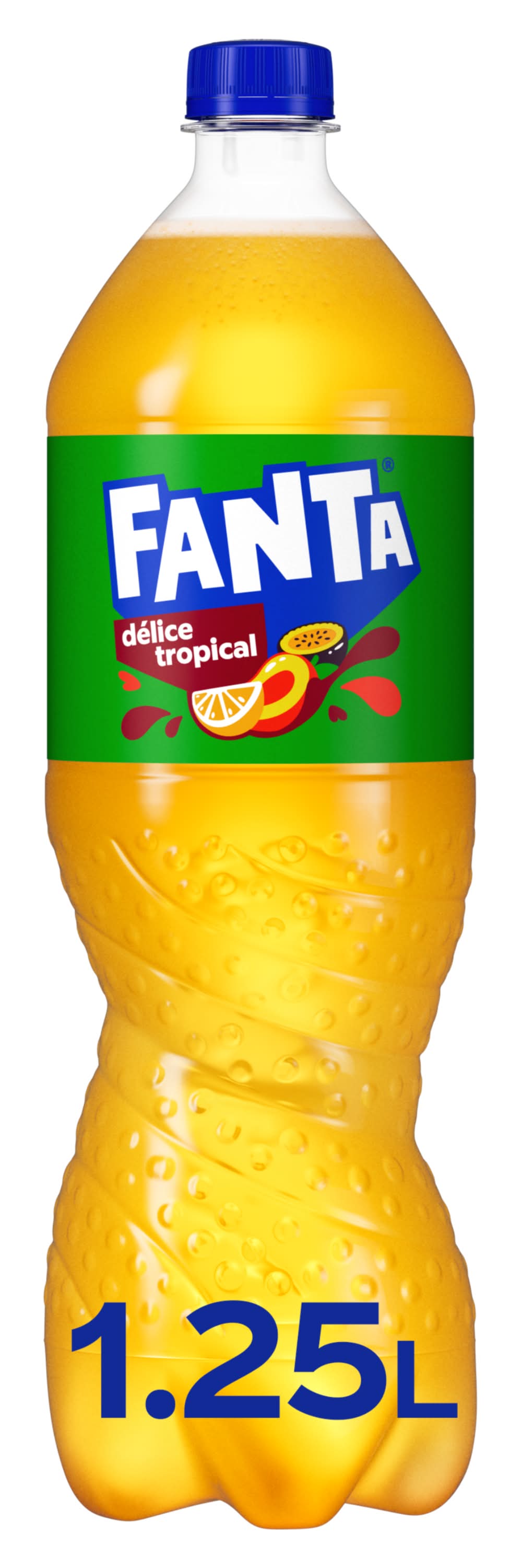 Fanta - Boisson rafraîchissante aromatisée, délice tropical (1,25L)