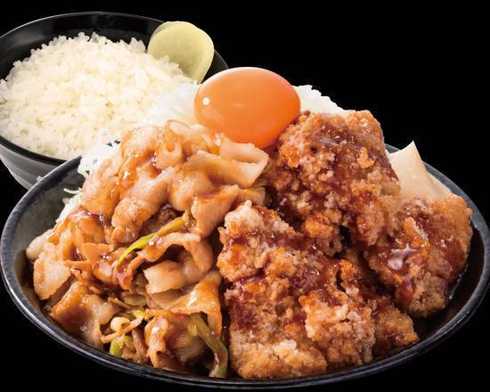 唐揚げ合盛りすたみな定食Special Stamina Rice With Japanese Fried Chicken