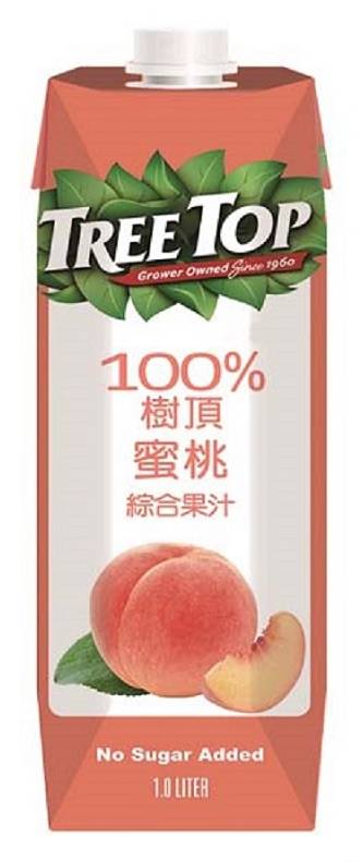 樹頂100蜜桃綜合果汁1L公升 <1L公升 x 1 x 1Bottle瓶>