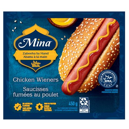 Mina Halal Wieners Chicken 450 g