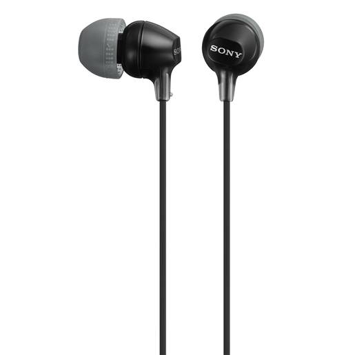Sony audífonos alámbricos negro mdr-ex15lp (1 pieza)