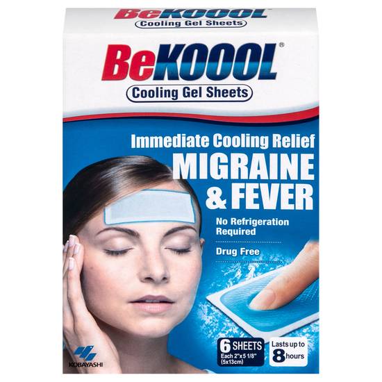 Be Kool Migraine Soft Gel Sheets (6 ct)