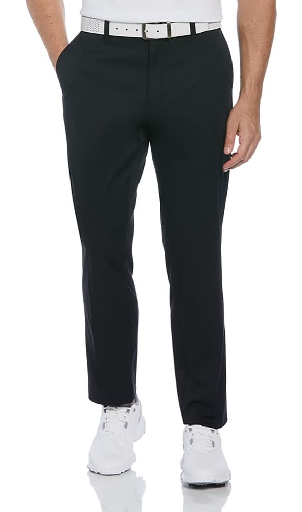 PGA Tour Men's FF Set On Pant, Black, 36"