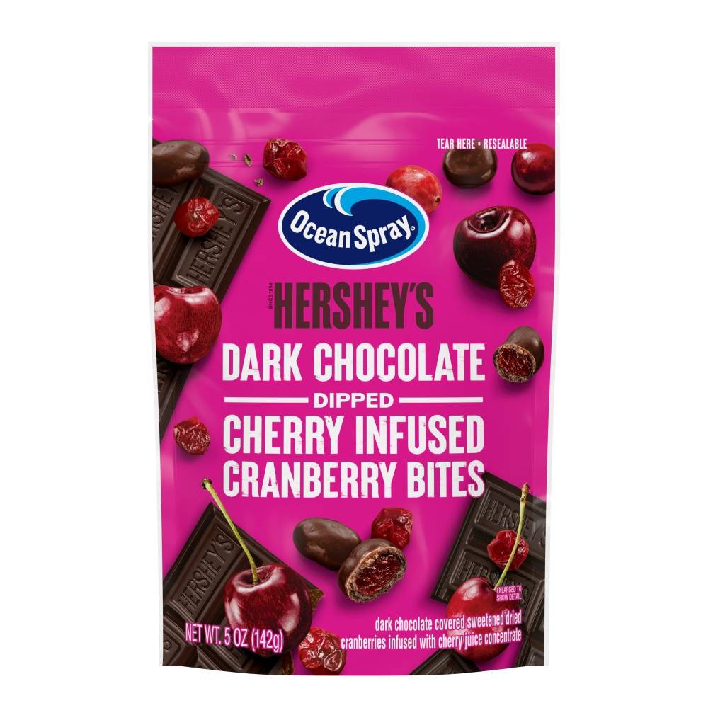 Hershey's Dipped Cherry Infused Cranberry Bites, Dark Chocolate (5 oz)