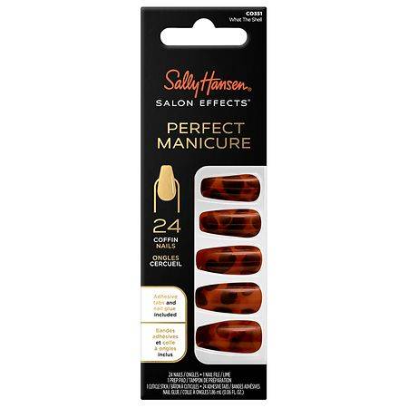 Sally Hansen Salon Effects Perfect Manicure Press on Nails Kit, What The Shell (0.96 oz)