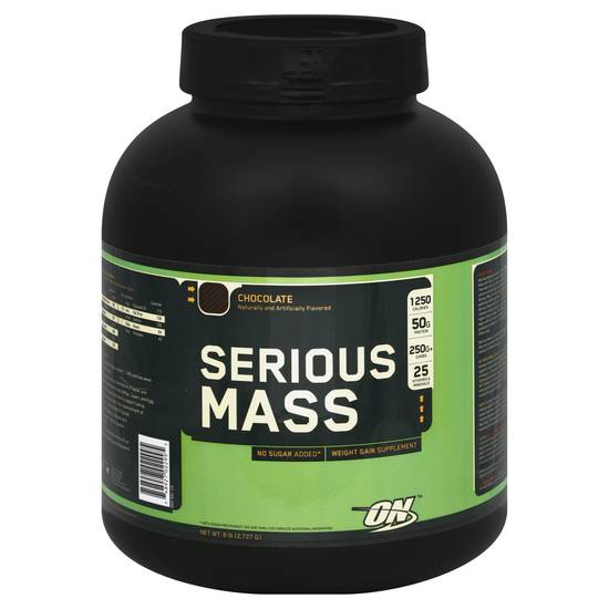 Optimum Nutrition Serious Mass Chocolate Flavored Protein Powder (6 lbs)