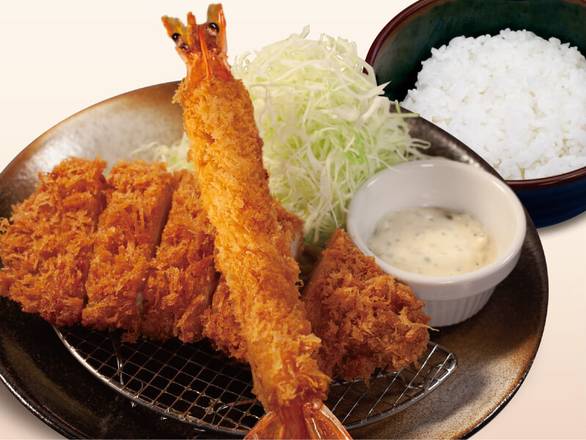 チキンかつ＆有頭大海老フライ（1尾）