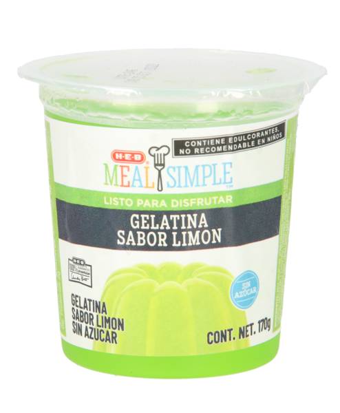 HEB · Gelatina sin azúcar, limón (170 g)