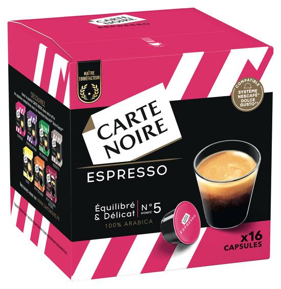 Carte Noire - Espresso café capsules (16 pièces)