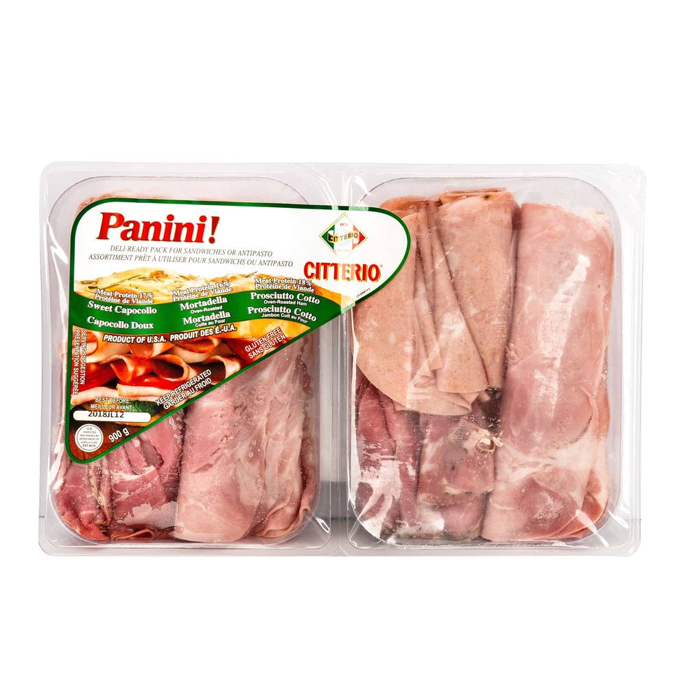 Panini Slcd Assorted Meat 10/2X450G Ecsl 35 15T3H