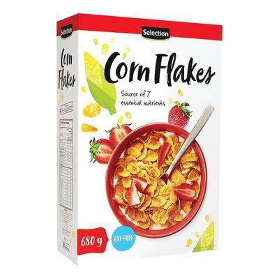 Selection céréales sans gras, corn flakes (680 g) - fat free cereal corn flakes (680 g)