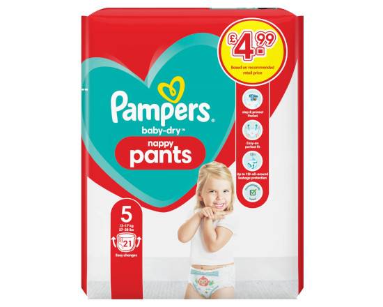 PAMPERS BABYDRY S5 NAPPY PANTS CARRY